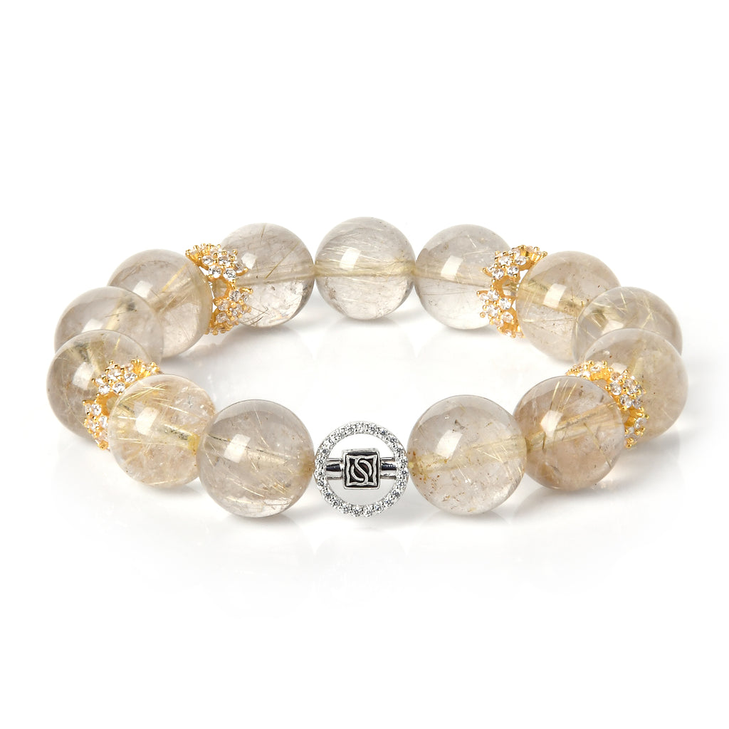 12mmゴールデンルチルブレスレット