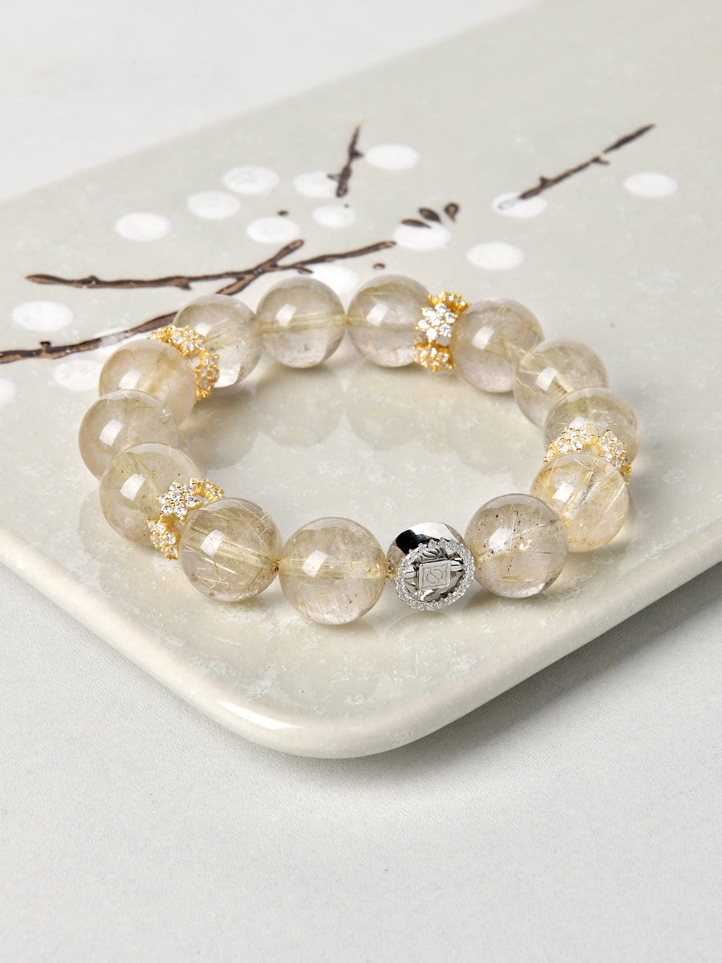 12mmゴールデンルチルブレスレット