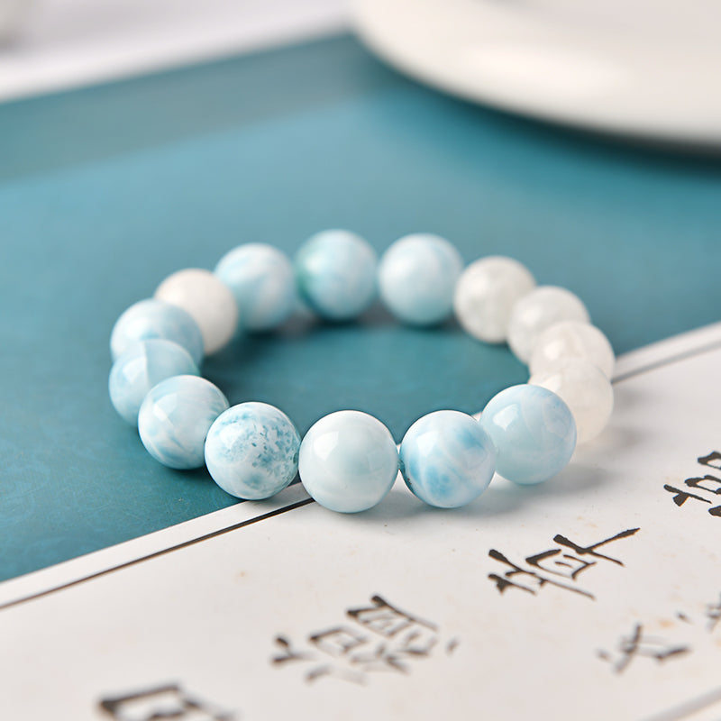 ラリマースノーガーデンブレスレット