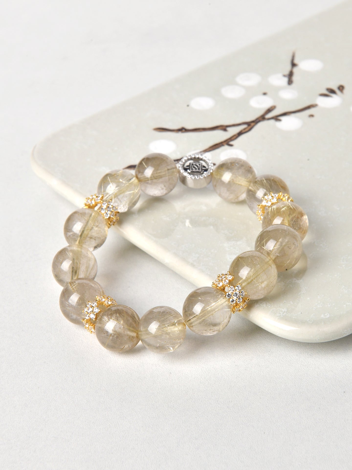 12mmゴールデンルチルブレスレット