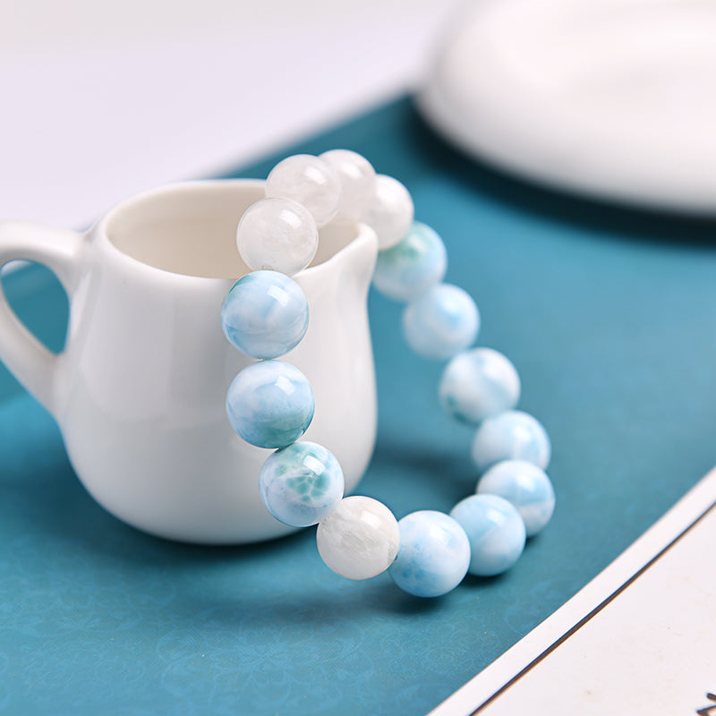 ラリマースノーガーデンブレスレット