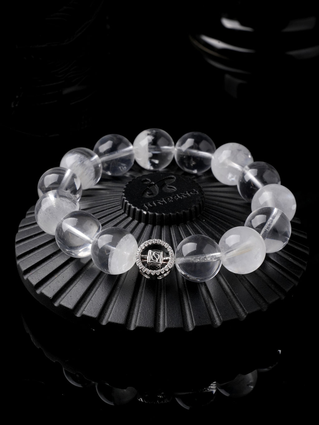 12mmホワイトガーデンクオーツブレスレット