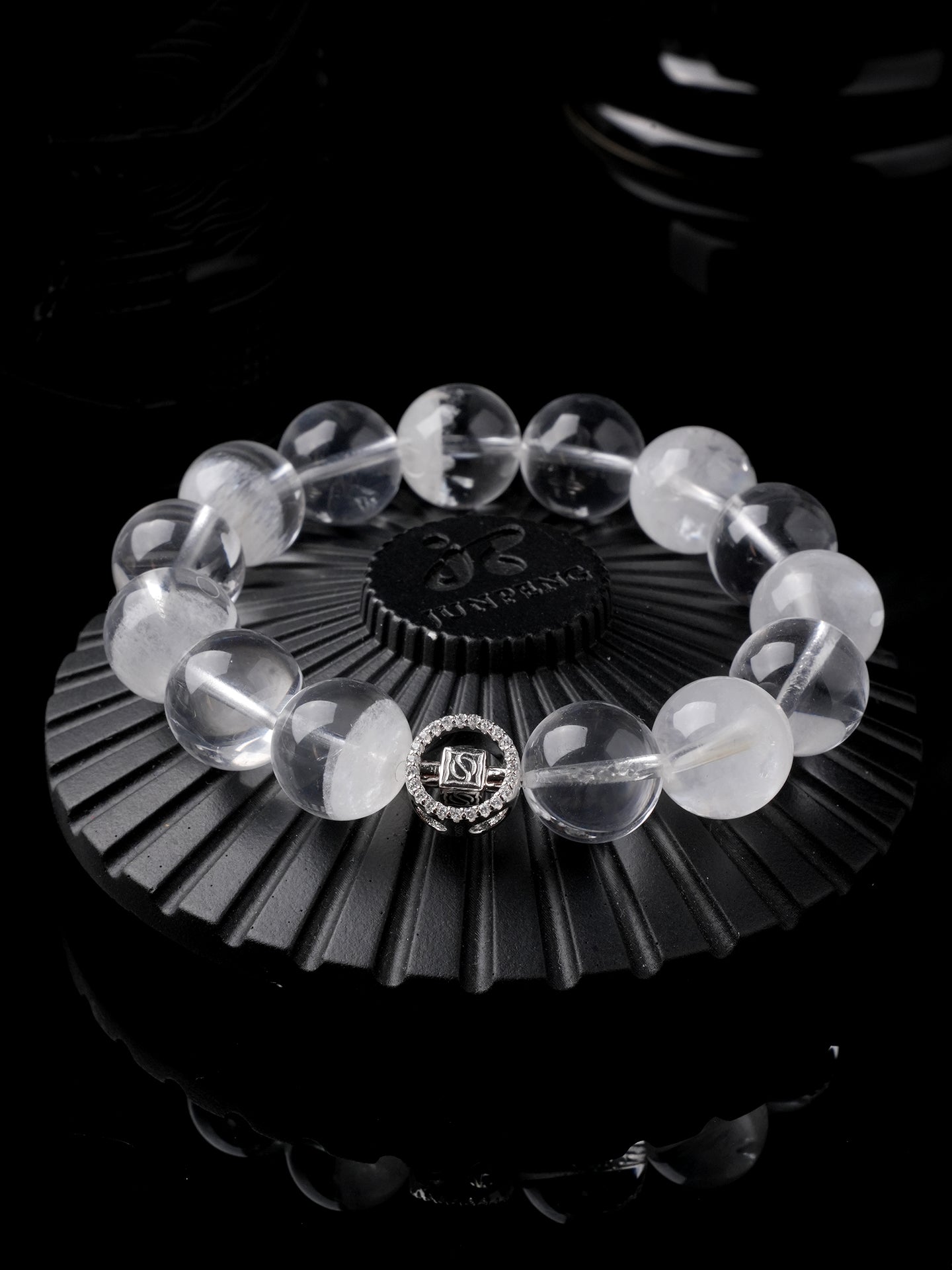 12mmホワイトガーデンクオーツブレスレット