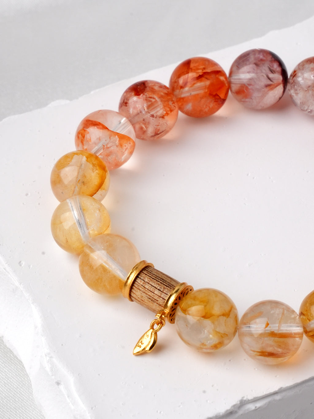 カラフルヘマタイトデザインブレスレット