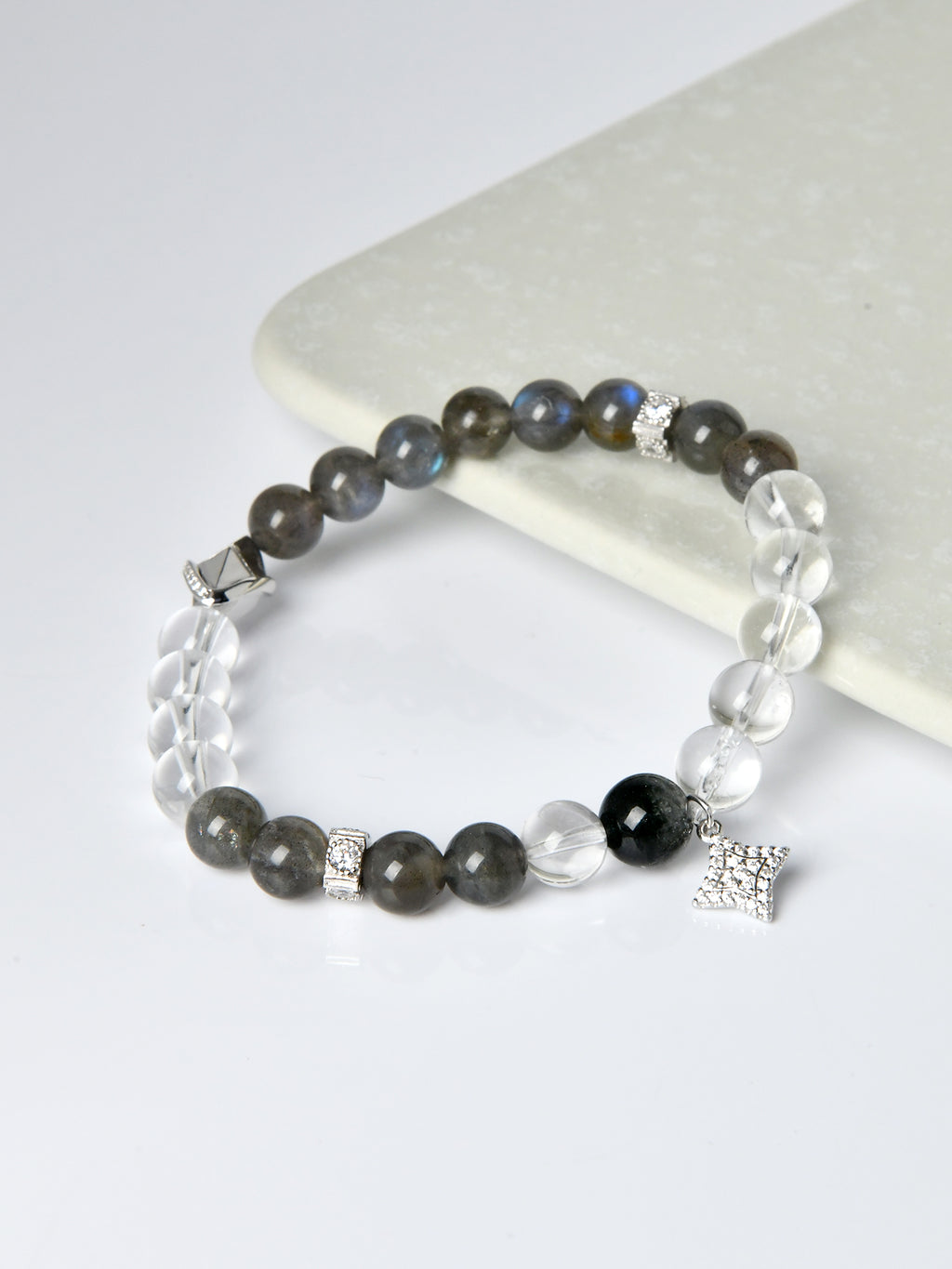 ラブラドライトクリスタルブレスレット