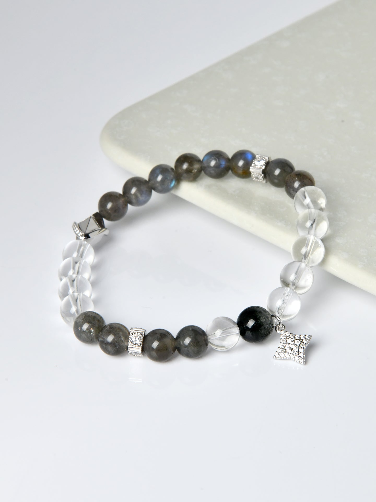 ラブラドライトクリスタルブレスレット