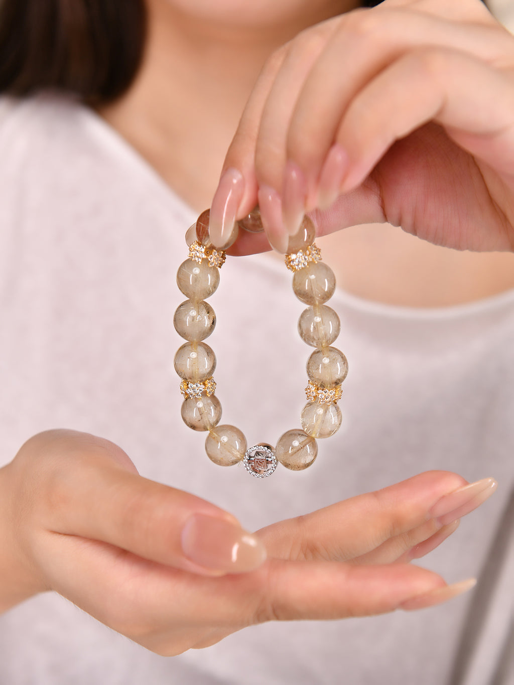 12mmゴールデンルチルブレスレット