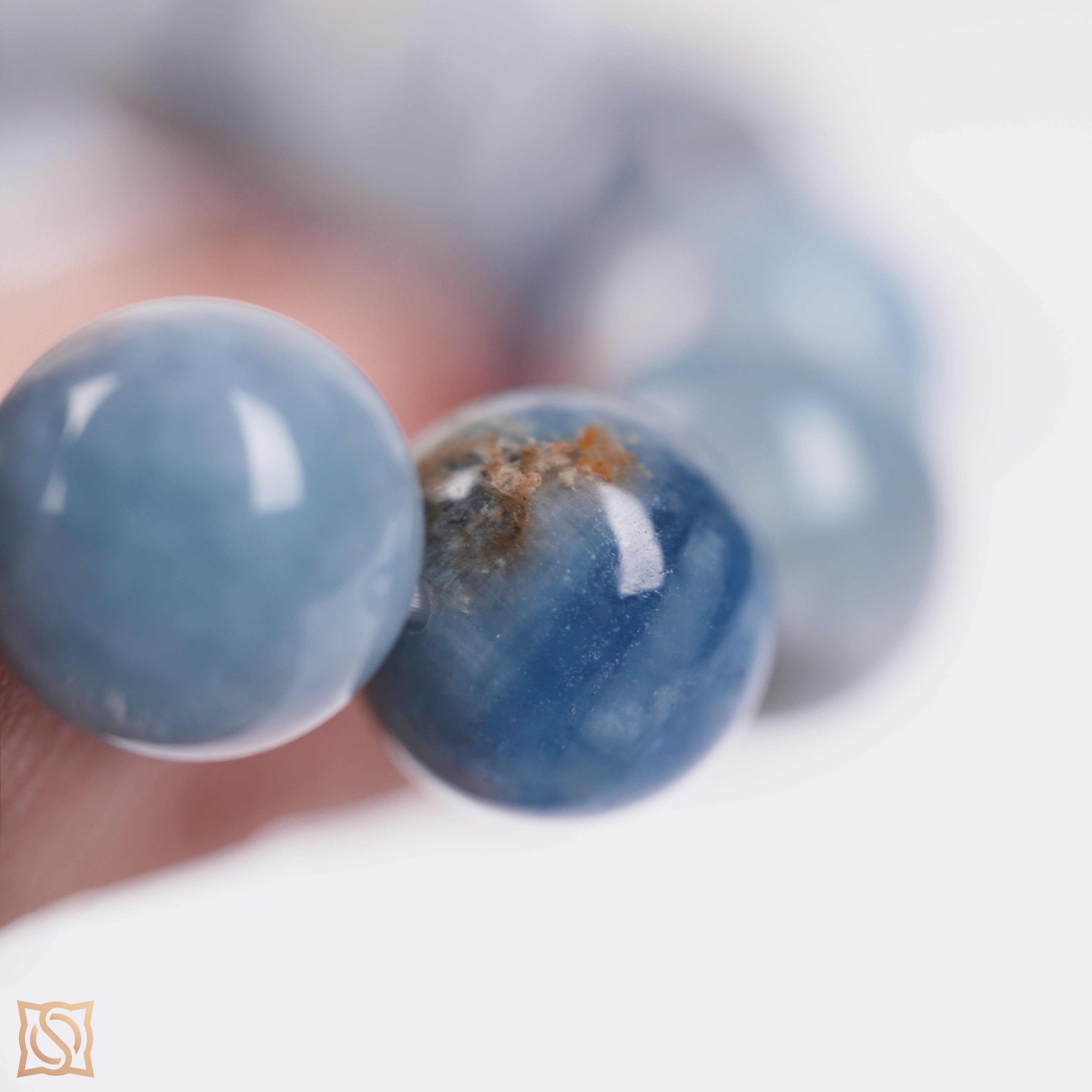 12mmアイランドアクアマリンブレスレット