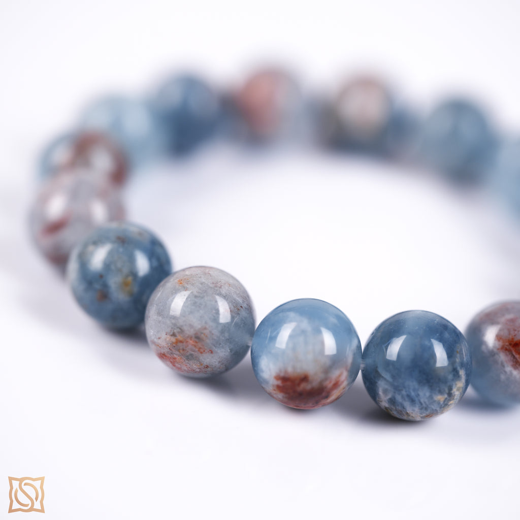 12mmアイランドアクアマリンブレスレット