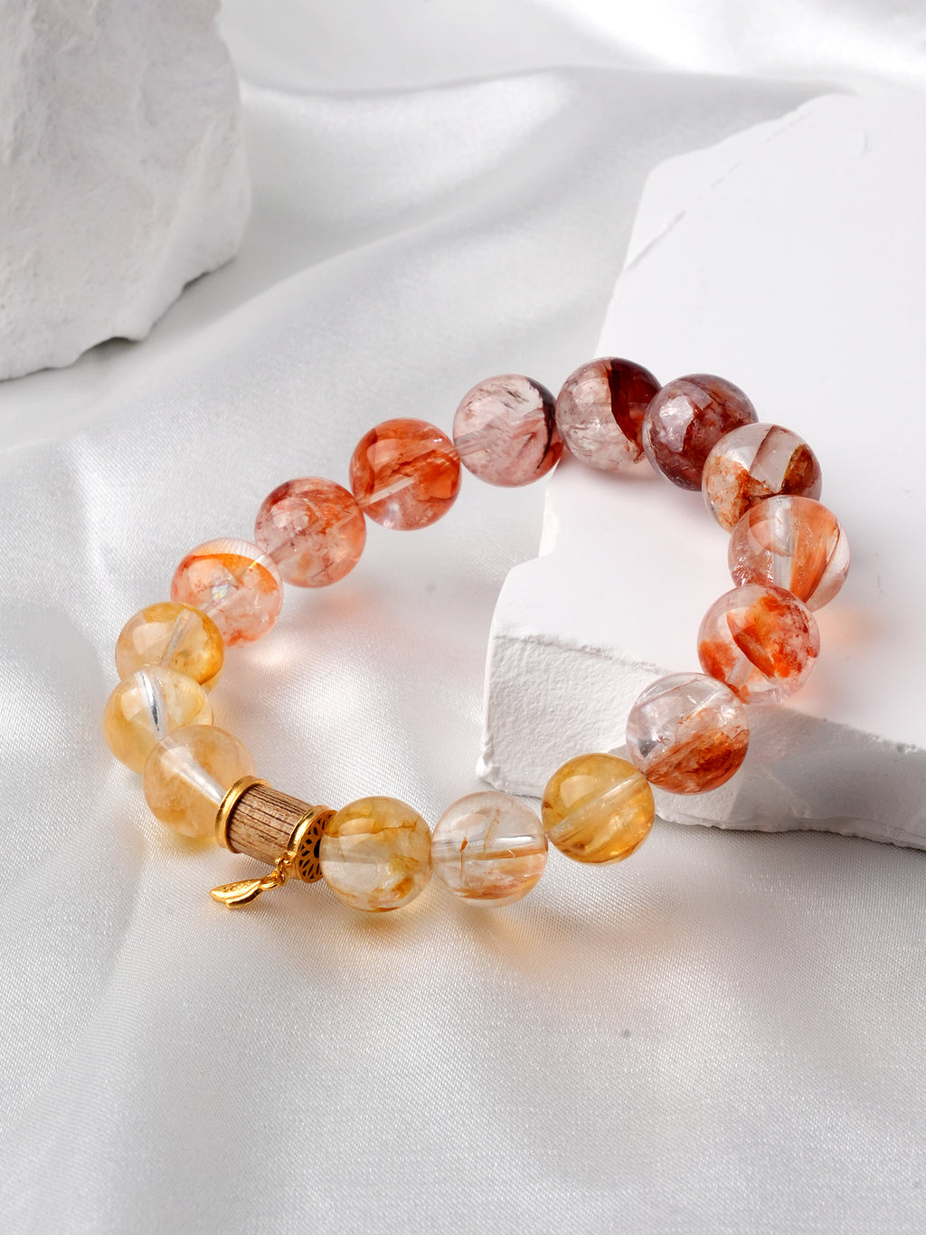 カラフルヘマタイトデザインブレスレット