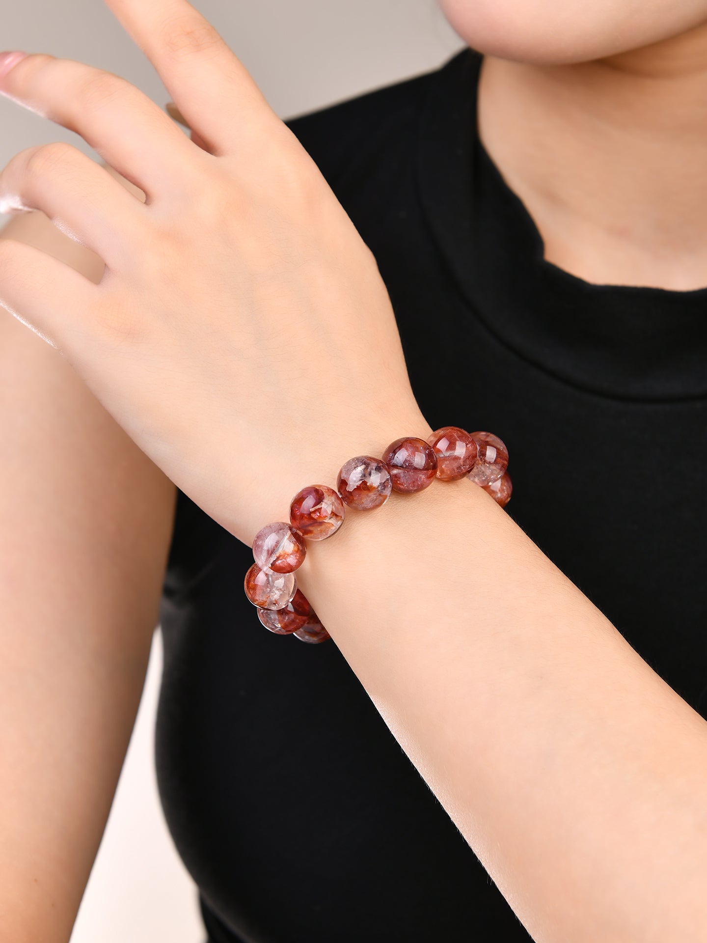 12mmレッドヘマタイトブレスレット