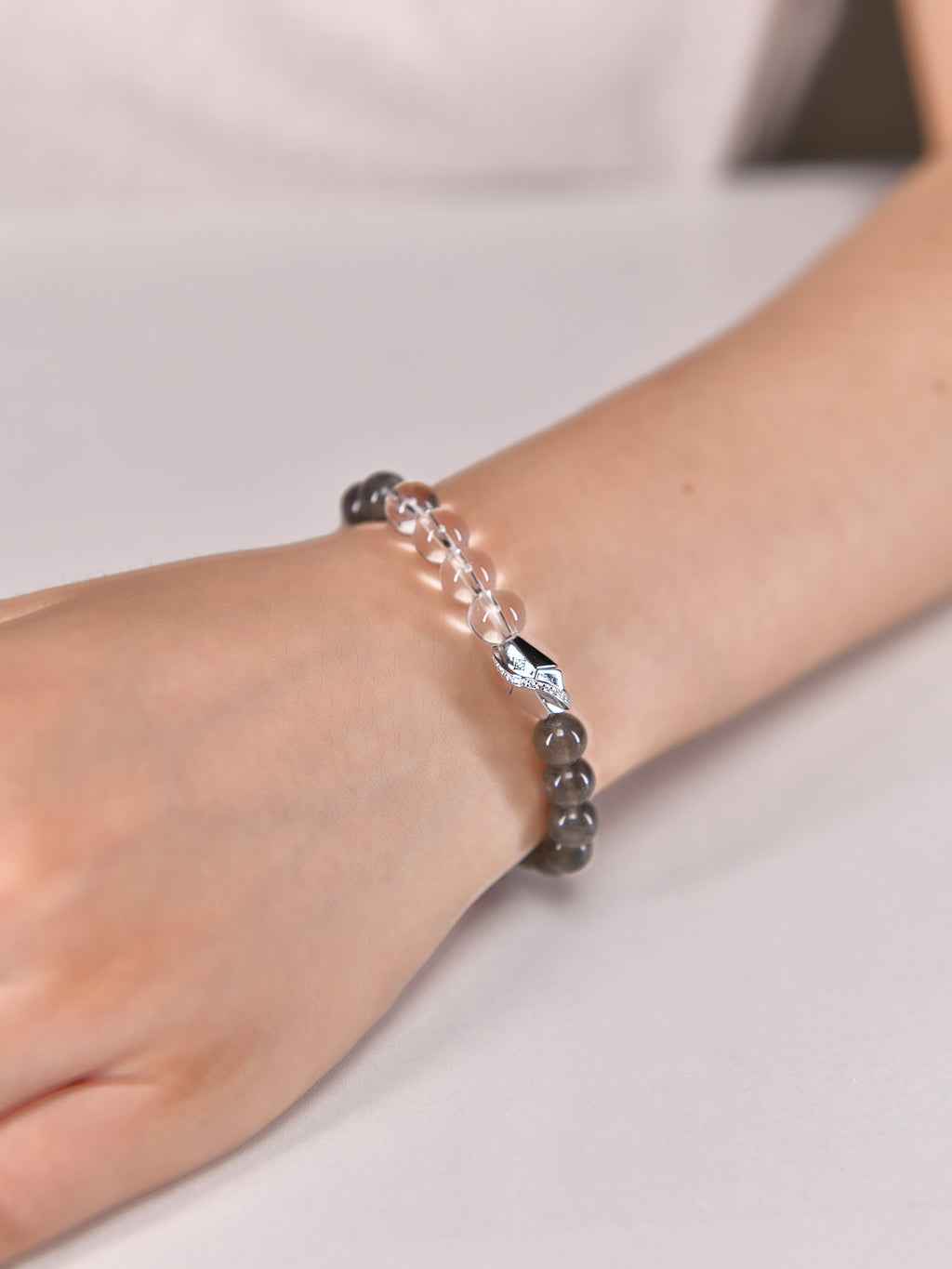 ラブラドライトクリスタルブレスレット