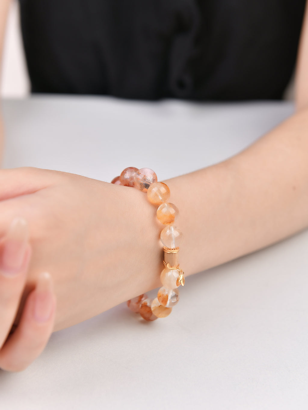 カラフルヘマタイトデザインブレスレット