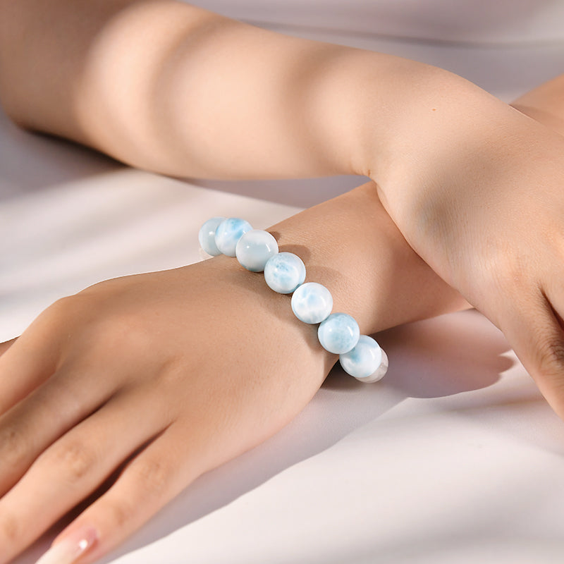 ラリマースノーガーデンブレスレット